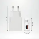 Ultra Slim GaN Charger 45W - USB-A + USB-C