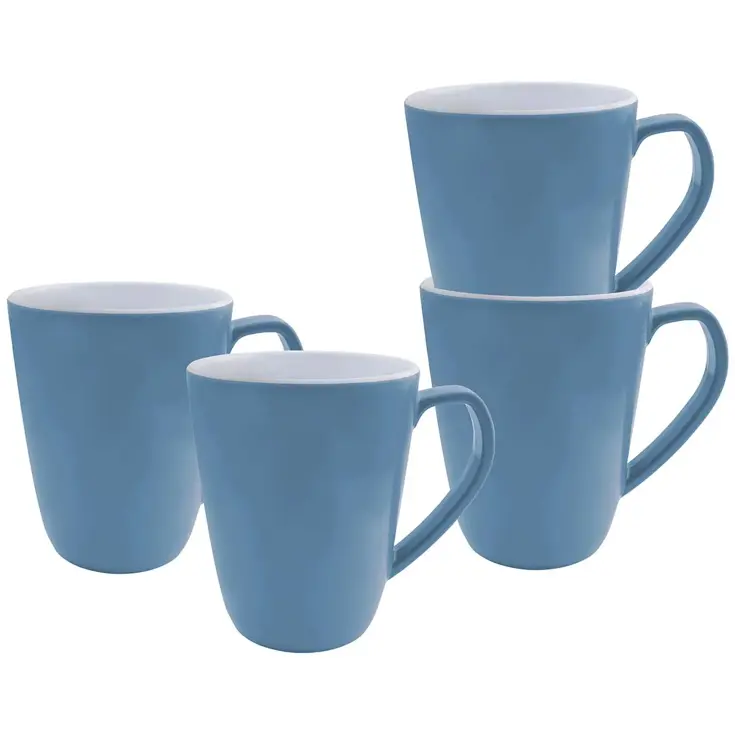 Mok L Two-tone Melamine 4 Stuks