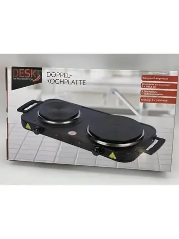 Dubbele elektrische kookplaat - 2000 watt
