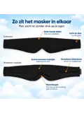 Katoenen Slaapmasker - Verduisterend - Verstelbaar