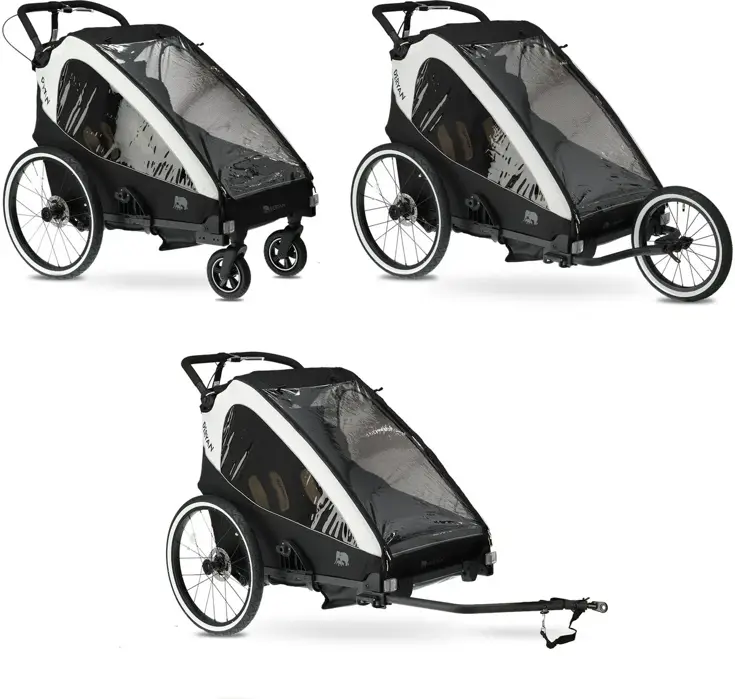Luxe Fietskar V2 - 3-in-1 - Hardloopkinderwagen