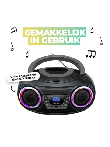 TDB212GR DAB+/FM Radio Boombox