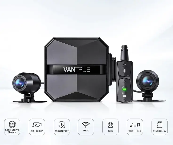 F1 4K Dual Wifi GPS Motor dashcam