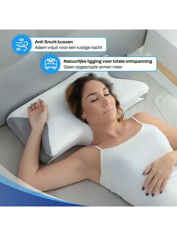 Vlinderkussen  Hoofdkussen Traagschuim Anti Snurk