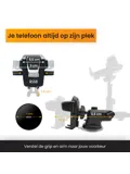 Telefoonhouder Auto Zuignap met Dashboard Pad