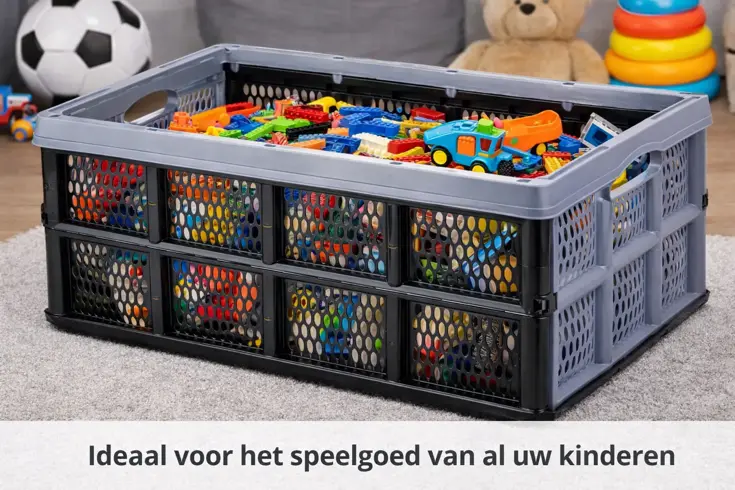 Vouwkrat 32L – Set van 2 Opvouwbare Opbergkratten