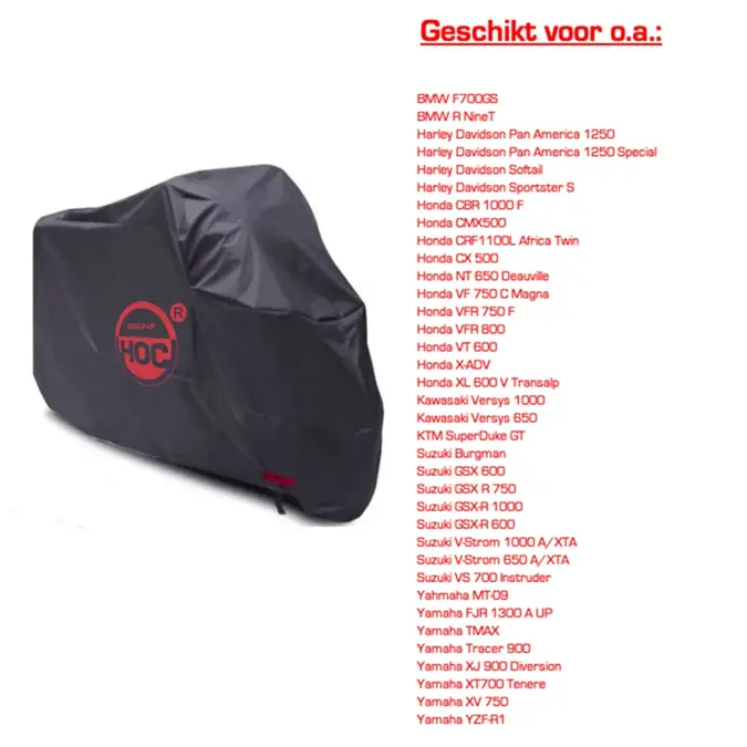 Redlabel Motorhoes 245x105x125 cm - Slotgat