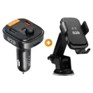 Telefoonhouder Auto Oplader + FM Transmitter