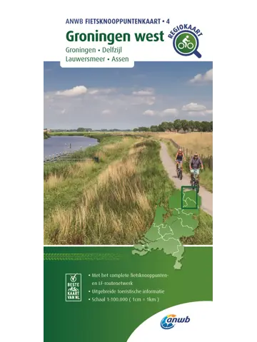 ANWB Knooppuntenkaart 4 Groningen-West