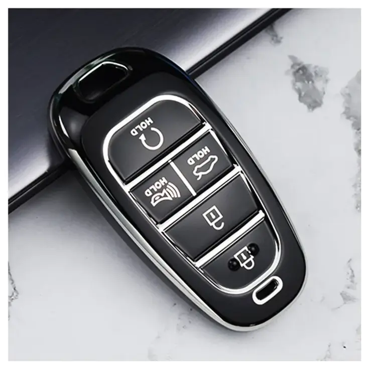 TPU Sleutelhoesje voor Hyundai zwart E5