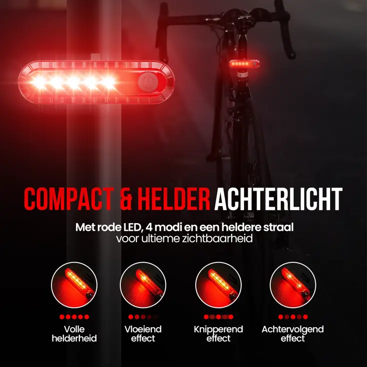 Fietsverlichting Set - 1600 Lumen