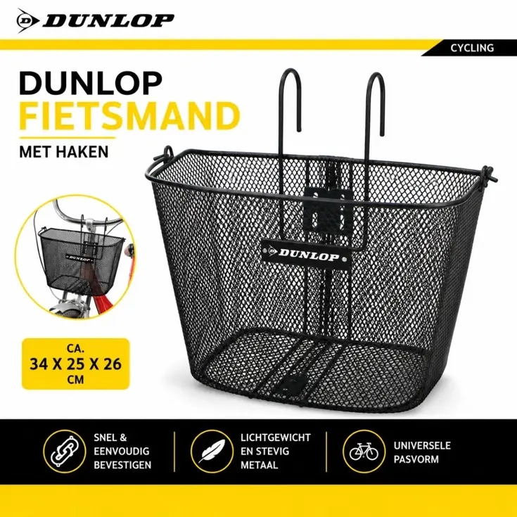 Fietsmand Stuur 22L 34x24,5x26 cm