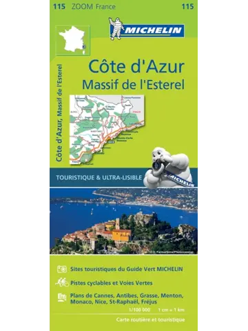 Wegenkaart Zoom 115 Côte d'Azur