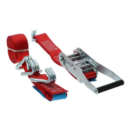 Spanband 50mm voor autotransport met 4 haken