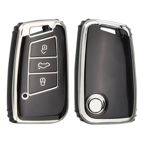 TPU Sleutelhoesje voor Seat zwart D3