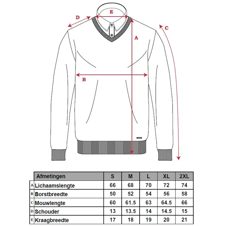 Heren Mock Pullover