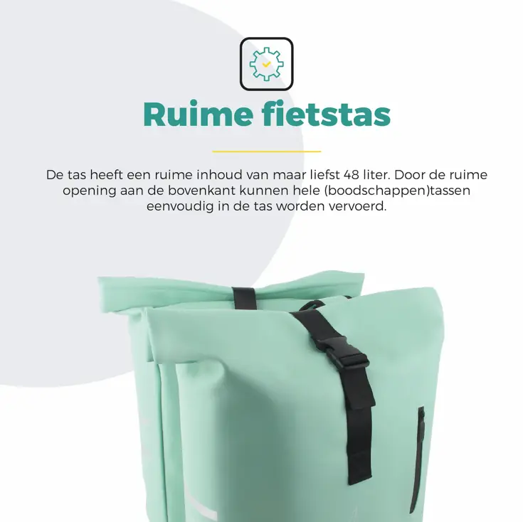 Voltano Dubbele Fietstas Rolltop E-bike Pro