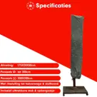 Stokparasol hoes 175x28x50 cm - Diamond