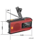 Noodradio Solar Powerbank Opwindbaar