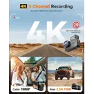 Wolfbox X5 Touch 3CH 4K Wifi GPS 128gb