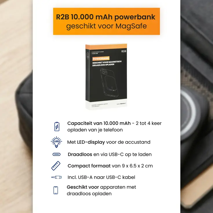 MagSafe Powerbank 10000 mAh - Voor iPhone