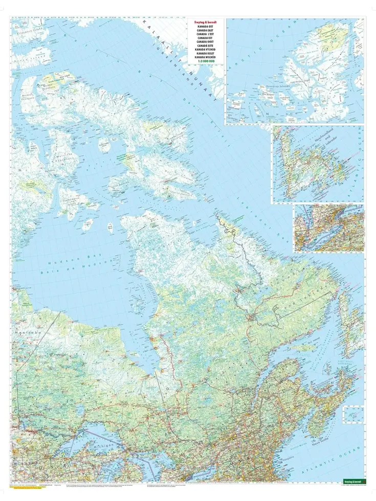 Wegenkaart Canada