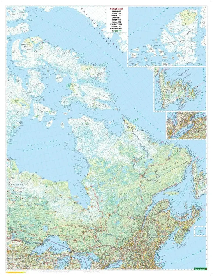 Wegenkaart Canada
