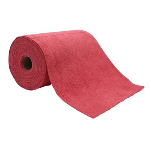 Poetsdoek op rol 75stuks Rood