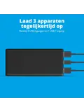 Powerbank 20.000 mAh - Zwart