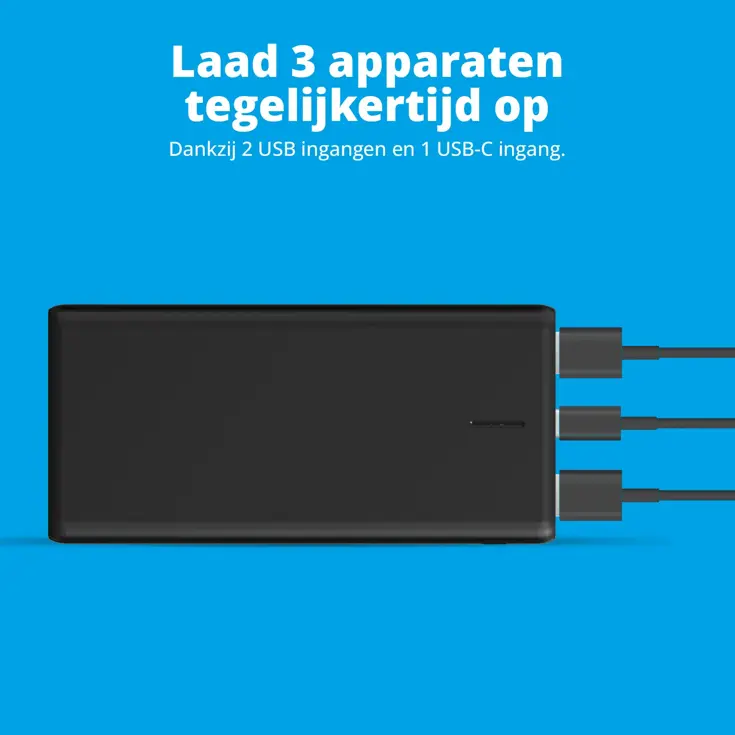 Powerbank 20.000 mAh - Zwart