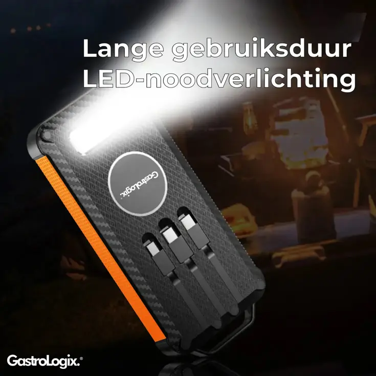 Solar Powerbank Oranje 10.000 mah