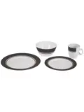 Servies Classic 16 Stuks Wit/Grijs