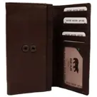 Sweety - XL portemonnee - Leer - Drukknoop