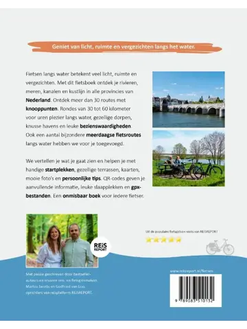 Fietsen langs het water in Nederland