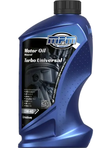 Motorolie 15w40  turbo universeel mineraal |