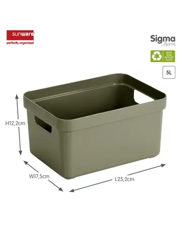 Sigma home - Opbergbox - 5L - 6-delig