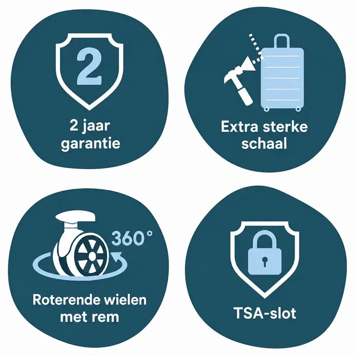 Leon - Grote koffer - 5 wielen - 112L