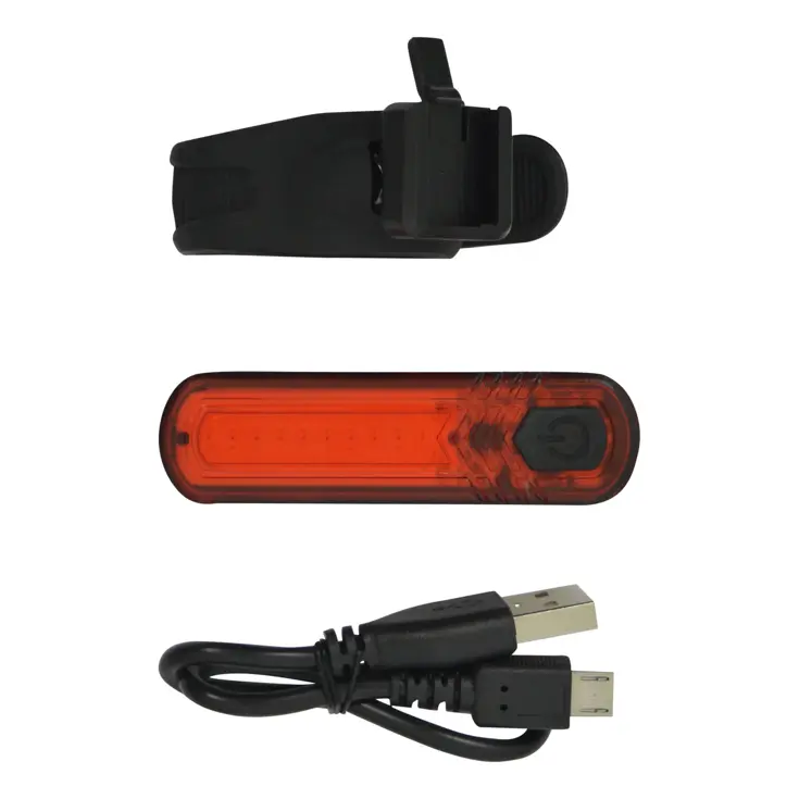 Oplaadbaar USB achterlicht met 10 COB LED lampjes