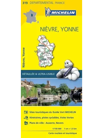 Wegenkaart Local 319 Nievre - Yonne