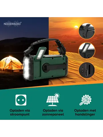 Noodradio Solar & Bluetooth 20.000 mAh Powerbank