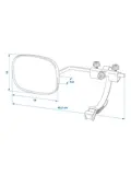 ProPlus Caravanspiegel - 1 stuk - Zwart