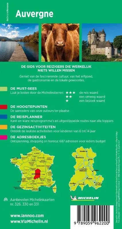 Michelin Reisgids Auvergne