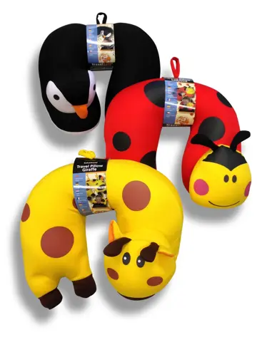 Dieren Reiskussen/Nekkussen voor kinderen