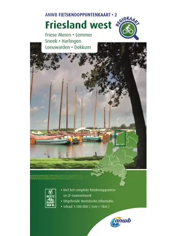 ANWB Knooppuntenkaart 2 Friesland-West
