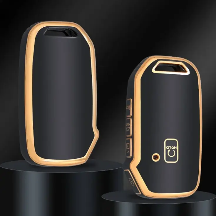 TPU Sleutelhoesje voor Kia goud D5