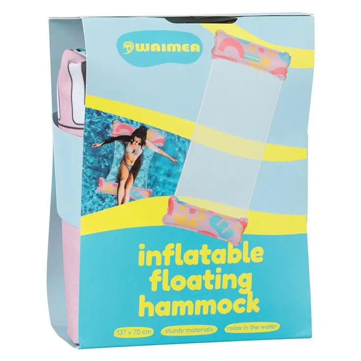 Opblaasbare Waterhangmat 137x70 cm - Roze