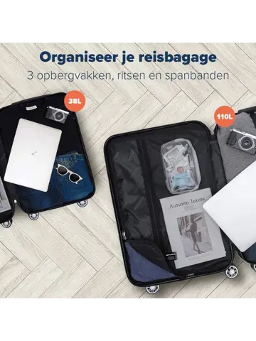 Kofferset – 2 Delig – 38L – Roségoud