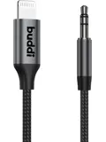 Flex Lightning naar 3.5mm Aux Kabel 3M Zwart