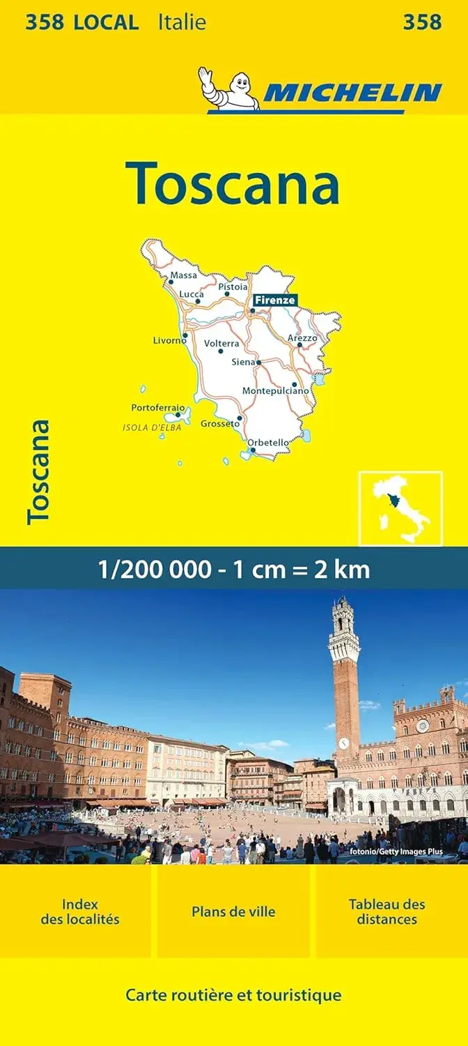 Wegenkaart Local 358 Toscana