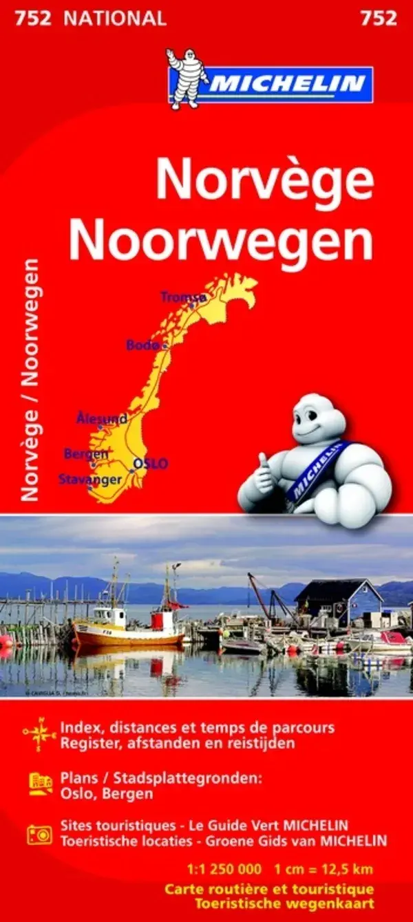 Wegenkaart National 752 Noorwegen